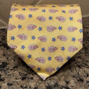 NWOT Brooks Brothers Hermit Crab Starfish Silk Men Neck Tie Length 60" Width 3.5